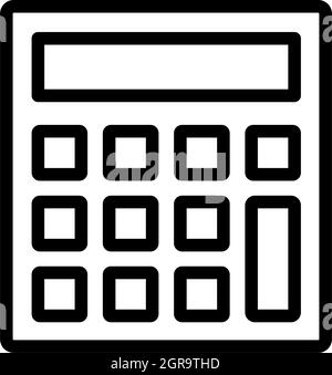 Icône calculateur statistique Illustration de Vecteur