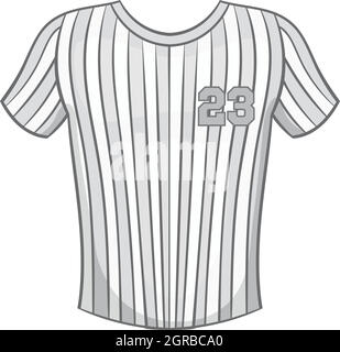 T-shirt Baseball, icône style monochrome noir Illustration de Vecteur