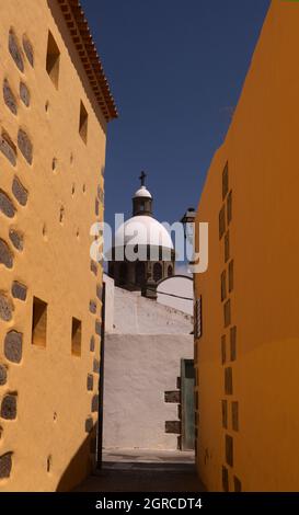 Gran Canaria, vieille ville d'Aguimes au sud-est de l'île, détails architecturaux Banque D'Images