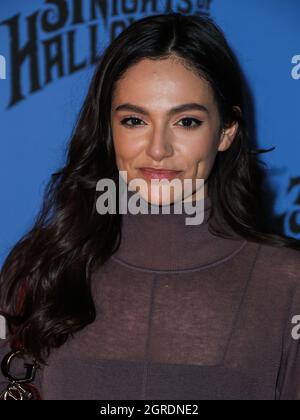 Los Angeles, États-Unis. 30 septembre 2021. LOS ANGELES, CALIFORNIE, États-Unis - SEPTEMBRE 30 : Bethany Mota arrive à la soirée de présentation des talents et de la presse Freeform 'Halloween Road' qui s'est tenue au Heritage Square Museum le 30 septembre 2021 à Los Angeles, Californie, États-Unis. (Photo de Xavier Collin/image Press Agency/Sipa USA) crédit: SIPA USA/Alay Live News Banque D'Images