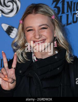 Los Angeles, États-Unis. 30 septembre 2021. LOS ANGELES, CALIFORNIE, États-Unis - 30 SEPTEMBRE : Mollee Gray arrive à la soirée de présentation des talents et de la presse Freeform 'Halloween Road' qui s'est tenue au Heritage Square Museum le 30 septembre 2021 à Los Angeles, Californie, États-Unis. (Photo de Xavier Collin/image Press Agency/Sipa USA) crédit: SIPA USA/Alay Live News Banque D'Images