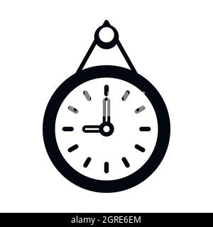 Icône horloge dans un style simple Illustration de Vecteur