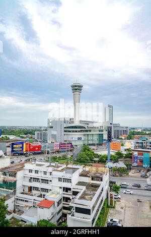 Nakhon Ratchasima, Thaïlande - 15 août 2020, l'environnement du bâtiment du magasin du terminal 21, branche de Nakhon Ratchasima, samedi., N Banque D'Images