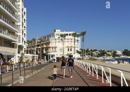 France, Alpes-Maritimes, Antibes, Juan les Pins Banque D'Images