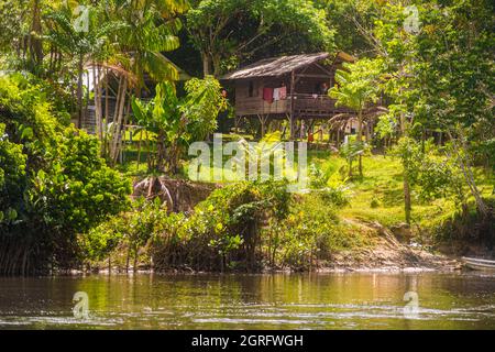 France, Guyane française, Parc amazonien de Guyane, zone cardiaque, village de Camopi Banque D'Images