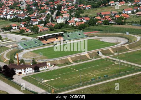 Stade Radnik à Velika Gorica, Croatie Banque D'Images