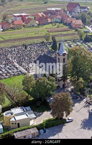 Église Sainte-Claire d'Assise à Zagreb, Croatie Banque D'Images