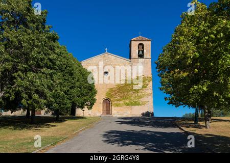 France, Var, Tourtour, village dans le ciel, étiqueté les plus Beaux villages de France (les plus beaux villages de France), église Saint Denis du XIe siècle Banque D'Images