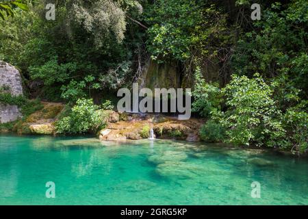 France, Var, pays de Fayence, Montauroux, Pont de Tuves ou Pont de Gabres Banque D'Images