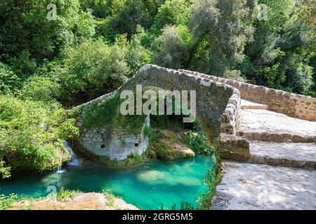 France, Var, pays de Fayence, Montauroux, Pont de Tuves ou Pont de Gabres Banque D'Images