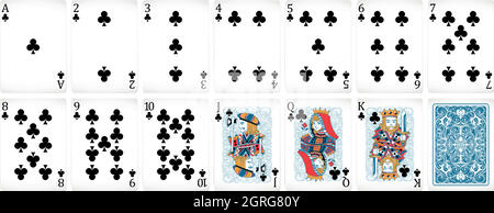 Cartes de poker Illustration de Vecteur