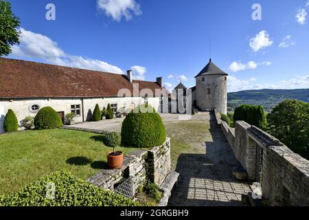 France, Doubs, Belvoir, château, tourisme, patrimoine historique Banque D'Images