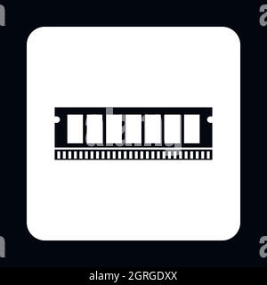 L'icône de mémoire vive, le style simple Illustration de Vecteur