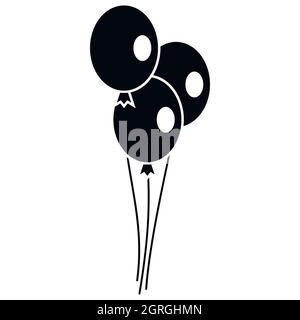 Ballons mariage, icône de style simple. Illustration de Vecteur