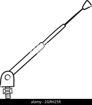Icône de composant d'antenne radio Illustration de Vecteur