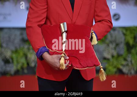 Berlin, Allemagne. 1er octobre 2021. Le Prix du film Lola avant les Prix du film allemand 2021. Credit: Britta Pedersen/dpa/Alay Live News Banque D'Images