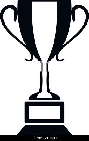 Coupe du trophée, l'icône de style simple. Illustration de Vecteur