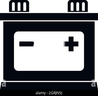 L'icône de batterie de voiture, le style simple Illustration de Vecteur
