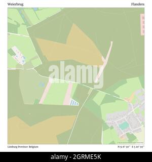 Weierbrug, province de Limbourg, Belgique, Flandre, N 51 8' 59'', E 5 20' 59'', carte, carte intemporelle publiée en 2021.Les voyageurs, les explorateurs et les aventuriers comme Florence Nightingale, David Livingstone, Ernest Shackleton, Lewis et Clark et Sherlock Holmes se sont appuyés sur des cartes pour planifier leurs voyages dans les coins les plus reculés du monde. Timeless Maps dresse la carte de la plupart des sites du monde, montrant ainsi la réalisation de grands rêves Banque D'Images