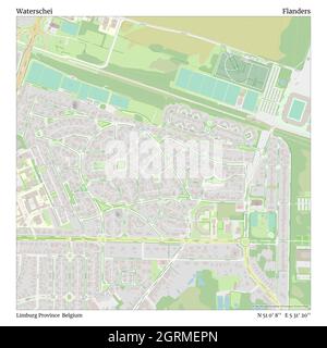 Waterschei, province de Limbourg, Belgique, Flandre, N 51 0' 8'', E 5 31' 20'', carte, carte intemporelle publiée en 2021.Les voyageurs, les explorateurs et les aventuriers comme Florence Nightingale, David Livingstone, Ernest Shackleton, Lewis et Clark et Sherlock Holmes se sont appuyés sur des cartes pour planifier leurs voyages dans les coins les plus reculés du monde. Timeless Maps dresse la carte de la plupart des sites du monde, montrant ainsi la réalisation de grands rêves Banque D'Images