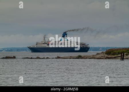 TALLINN, ESTONIE - 22 AOÛT 2016 : navire de croisière Saga Pearl II à Tallinn, Estonie Banque D'Images