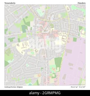 Tessenderlo, province de Limbourg, Belgique, Flandre, N 51 3' 54'', E 5 5' 18'', carte, carte intemporelle publiée en 2021.Les voyageurs, les explorateurs et les aventuriers comme Florence Nightingale, David Livingstone, Ernest Shackleton, Lewis et Clark et Sherlock Holmes se sont appuyés sur des cartes pour planifier leurs voyages dans les coins les plus reculés du monde. Timeless Maps dresse la carte de la plupart des sites du monde, montrant ainsi la réalisation de grands rêves Banque D'Images