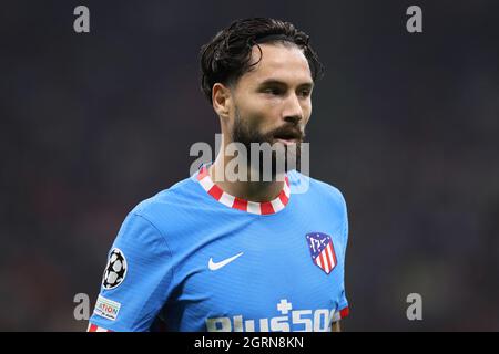 Milan, Italie, 28 septembre 2021. Felipe de l'Atlético de Madrid pendant le match de l'UEFA Champions League à Giuseppe Meazza, Milan. Le crédit photo devrait se lire comme suit : Jonathan Moscrop/ Sportimage Banque D'Images