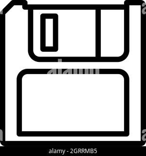 Icône de disquette Illustration de Vecteur