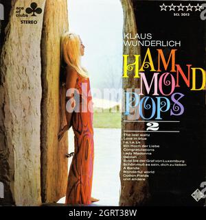 Klaus Wunderlich -Hammond POPS 2 - Vintage musical Vinyl Album Banque D'Images