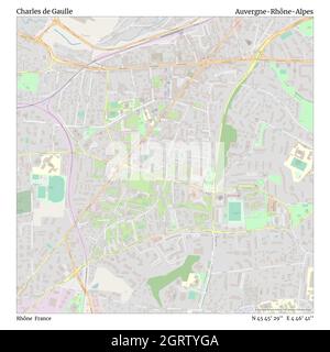 Charles de Gaulle, Rhône, France, Auvergne-Rhône-Alpes, N 45 45' 29'', E 4 46' 41'', carte, carte intemporelle publiée en 2021.Les voyageurs, les explorateurs et les aventuriers comme Florence Nightingale, David Livingstone, Ernest Shackleton, Lewis et Clark et Sherlock Holmes se sont appuyés sur des cartes pour planifier leurs voyages dans les coins les plus reculés du monde. Timeless Maps dresse la carte de la plupart des sites du monde, montrant ainsi la réalisation de grands rêves Banque D'Images