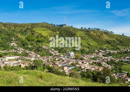 Angostura, Antioquia. Colombie - 26 septembre 2021. Une municipalité de Colombie, située dans la sous-région Nord du département Banque D'Images