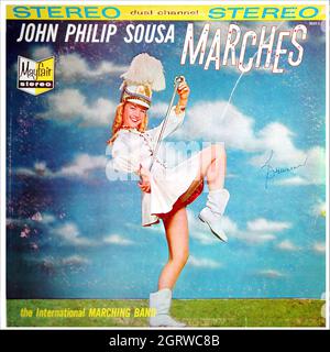 John Philip Sousa - Marches 1958 - Vintage Vinyl 33 tr/min record Banque D'Images