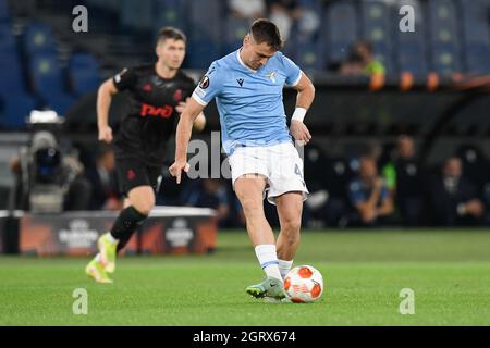 Stadio Olimpico, Rome, Italie. 30 septembre 2021. Europa League football, SS Lazio versus Lokomotiv Moscou: Patric de SS Lazio crédit: Action plus Sports/Alay Live News Banque D'Images