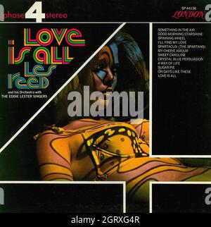 Les Reed - Love is All - Vintage musical Vinyl Album Banque D'Images