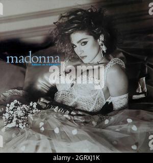 Madonna - comme Une Vierge 1984 - Vintage Vinyl 33 tr/min record Banque D'Images