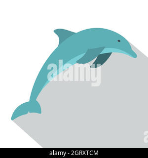 Icône style Dolphin, télévision Illustration de Vecteur