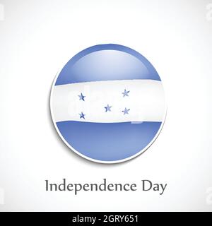 Le jour de l'indépendance du Honduras contexte Illustration de Vecteur