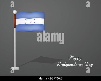 Le jour de l'indépendance du Honduras contexte Illustration de Vecteur