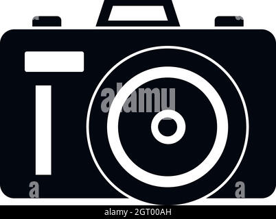 Icône Photocamera, style simple. Illustration de Vecteur