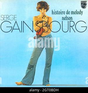 Serge Gainsbourg - Histoire de Melody Nelson - Vintage Vinyl Record Cover Banque D'Images
