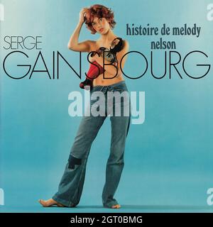 Serge Gainsbourg - Histoire de Melody Nelson (édition du 40e anniversaire) - Vintage Vinyl Record Cover Banque D'Images