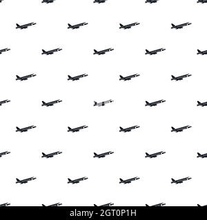 Avion de passagers, modèle de style simple. Illustration de Vecteur