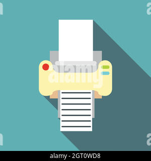 Icône télécopie, télévision style Illustration de Vecteur