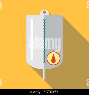 L'icône de saline, style plat Illustration de Vecteur