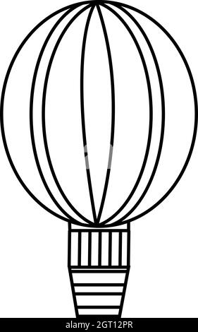 L'icône de style du contour, Illustration de Vecteur