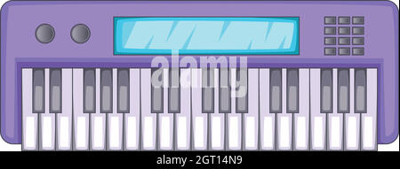 L'icône de synthétiseur, cartoon style Illustration de Vecteur