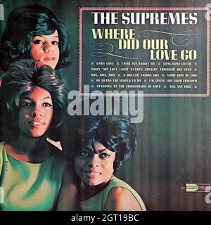 The Supremes - où est passé notre amour 1964 - Vintage Vinyl 33 tr/min record Banque D'Images