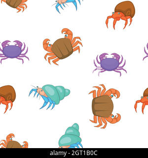 Motif du homard, cartoon style Illustration de Vecteur