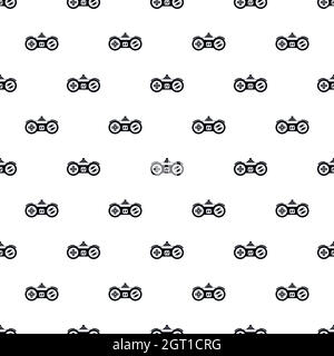 Contrôleur de jeu joystick pattern, le style simple Illustration de Vecteur