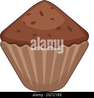 L'icône de cupcake, cartoon style Illustration de Vecteur